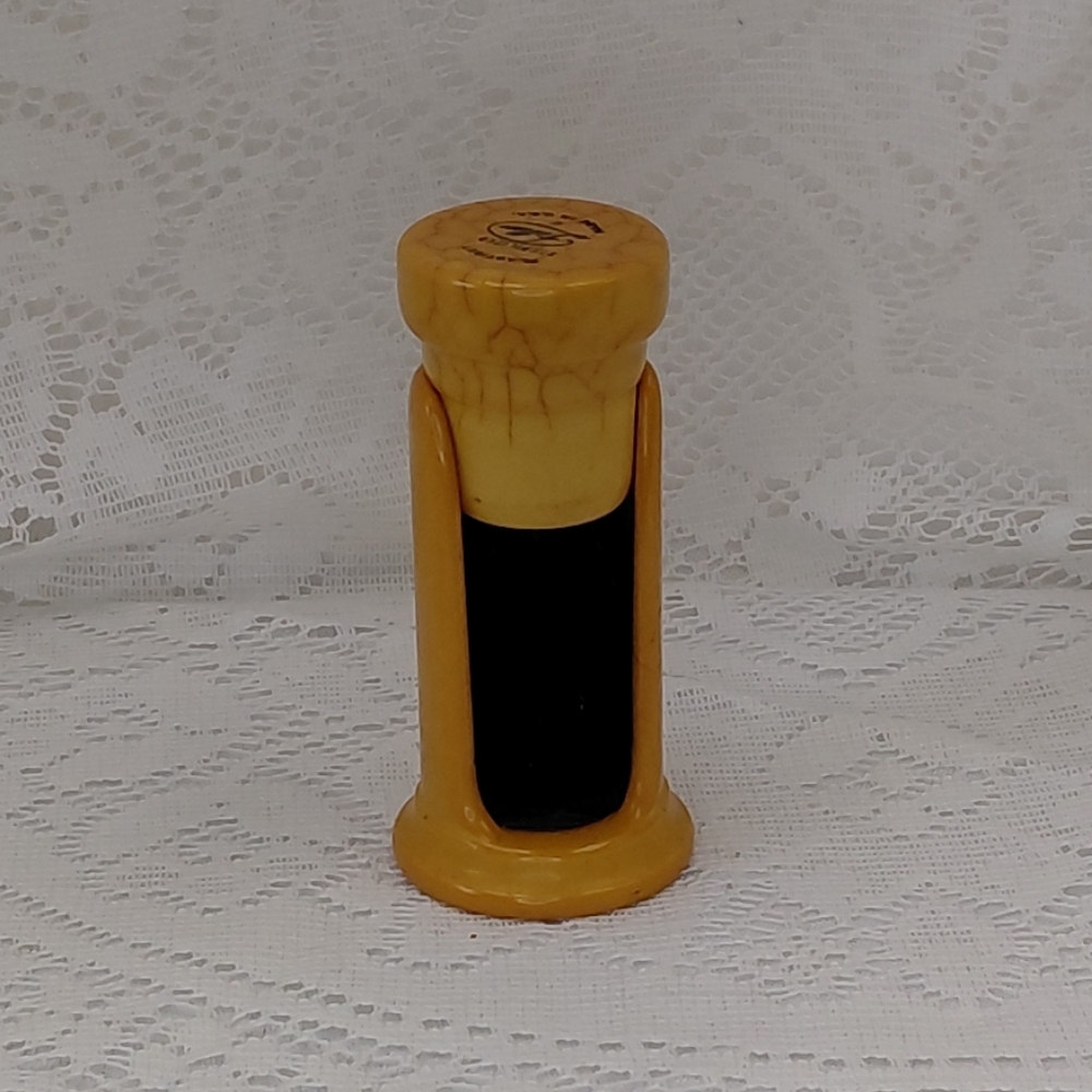 Fuller Shaving Brush And Holder, Butterscotch Bakelite